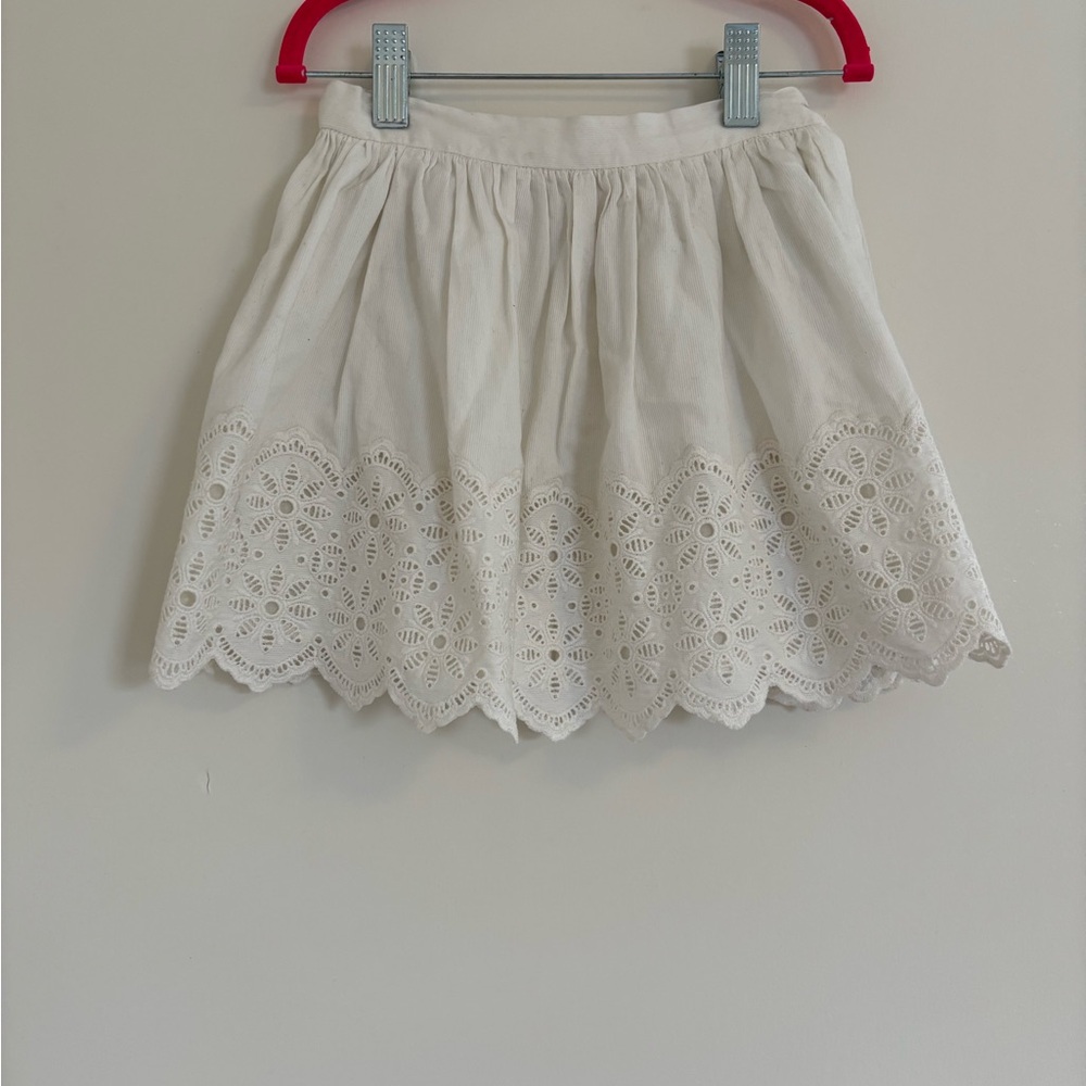 Bonpoint White Eyelet Skirt
